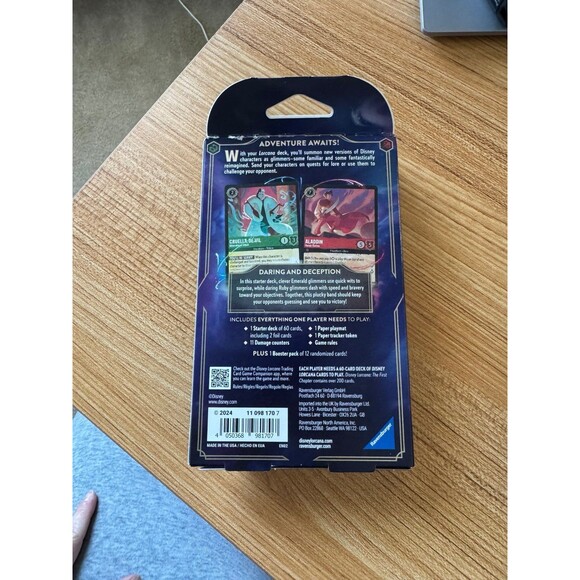 Disney Lorcana “The First Chapter” Starter Deck – New & Sealed - Emerald & Ruby - Picture 2 of 2